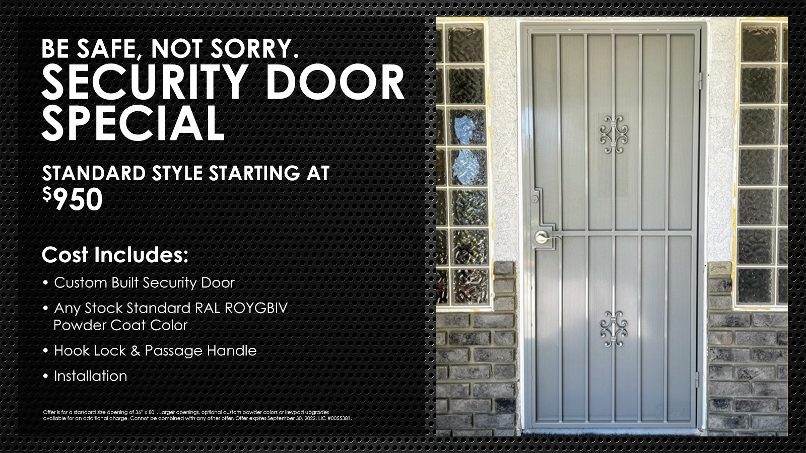 ar iron security door special offer in las vegas
