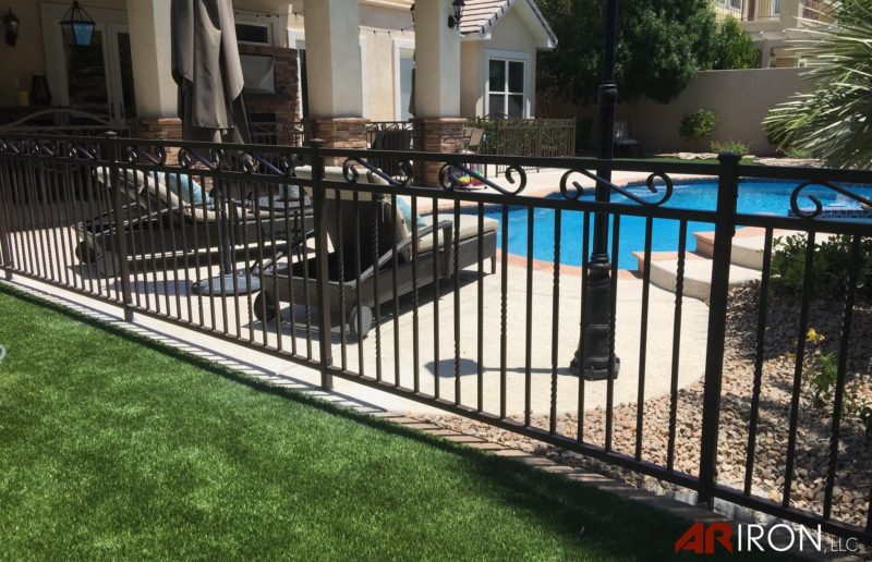 pool fence by ar iron in las vegas